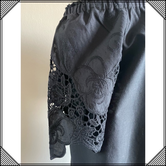 Barney’s NYC fully lined Embroidered, Cotton Sheath Dress. - Picture 4 of 8